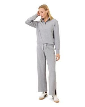Pact Cloudknit Half Zip - Gray