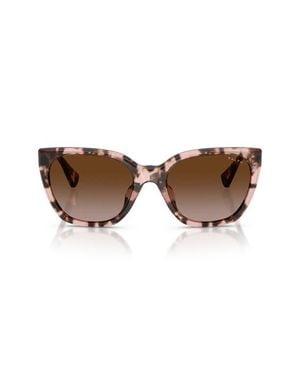 Ralph 56Mm Ra5330U Gradient Butterfly Sunglasses - Brown