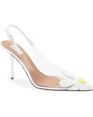 Alaïa Bloom Slingback Pump - White