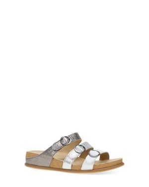 Dansko Campbell Platform Wedge Slide Sandal - Multicolor
