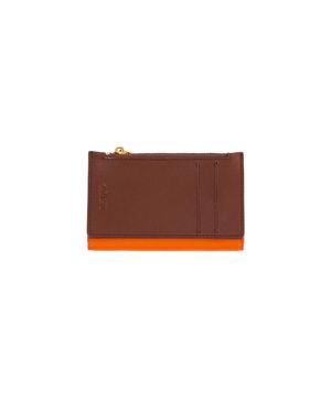 Esterah Modular Leather Wallet - Brown