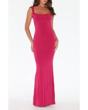 Tiger Mist Zita Open Back Evening Dress - Red