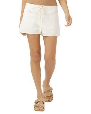 Silver Jeans Co. Beach Drawstring Denim Shorts - White