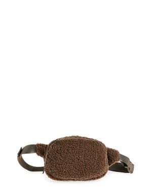 Zella Faux Shearling Crossbody - Brown