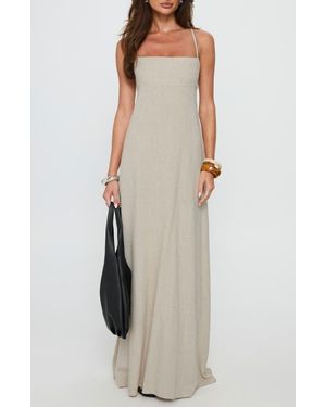 Princess Polly Solie Tie Back Maxi Dress - White