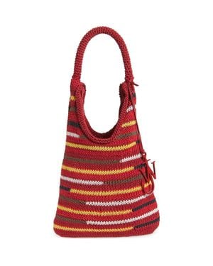 JW Anderson Knit Hobo Bag - Red
