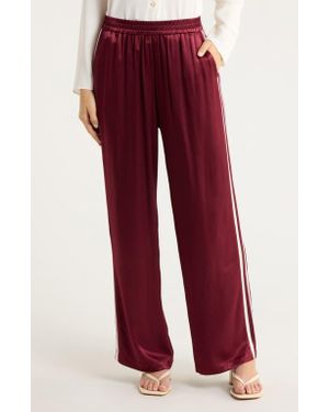 Rails Merida Pleated Satin Pull-On Pants - Red
