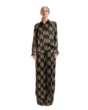 Cynthia Rowley Silk Wide Leg Pants - Multicolor