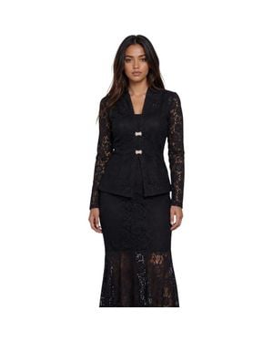 Akalia The Valentina Lace Blazer - Black