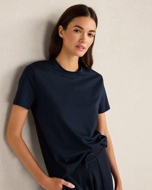 Haven Well Within Pima Cotton Short Sleeve Tee - Blue