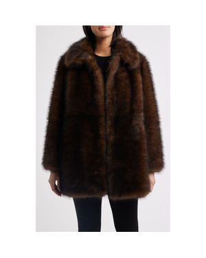 Sam Edelman Faux Fur Coat - Black