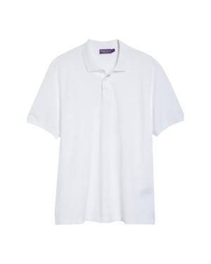 Ralph Lauren Embroidered Logo Cotton Piqué Polo - White