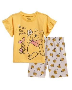 Disney Lilo & Stitch 2-Piece T-Shirt And Bike Shorts Set - Metallic