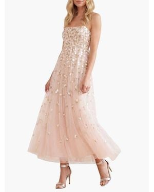 Needle & Thread Meadow Ditsy Cami Ankle Gown - Pink