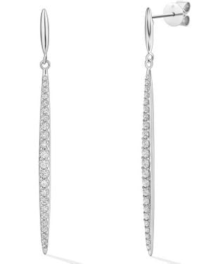 Hearts On Fire Classic Diamond Stiletto Drop Earrings - White