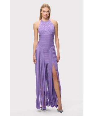 Hervé Léger The Spencer Gown - Purple