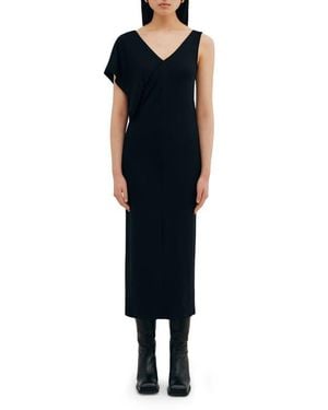 Two Lines by Marcella Tulum Asymmetric Maxi Dress - Blue