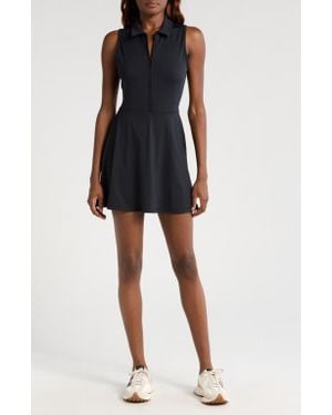 Travis Mathew Move Half-Zip Sleeveless Dress - Black