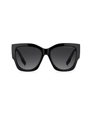 Marc Jacobs 56Mm Gradient Cat Eye Sunglasses - Black