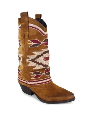 Zigi Azra Western Boot - Brown