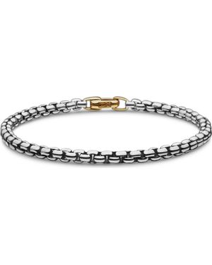 David Yurman Bel Aire Collection Sterling Bracelet With 14K, 4Mm - Metallic