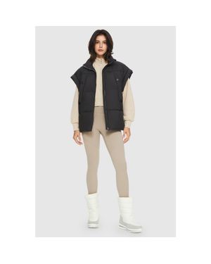 Orolay Oversized Sleeveless Classic Puffer Vest - Black
