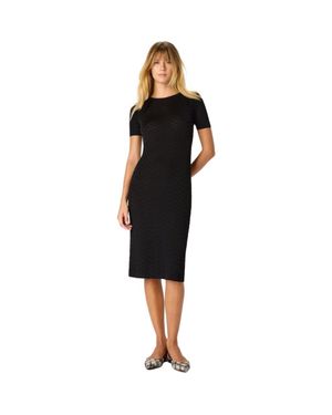 Missoni Chevron Cotton And Viscose Longuette Dress - Black