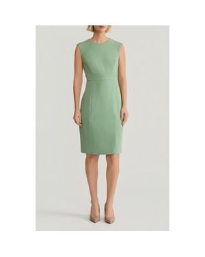 Kasper Cap Sleeve Sheath Dress - Green