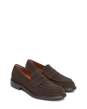 Nero Giardini Leather Penny Loafer - Brown