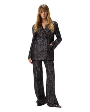 Missoni Double-Breasted Blazer With Check Pattern - Black