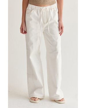 Crescent Denim Pants - Natural