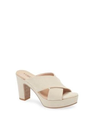 Cordani Teresa Platform Slide Sandal - Natural