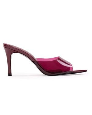 Black Suede Studio Belle Sandal - Purple