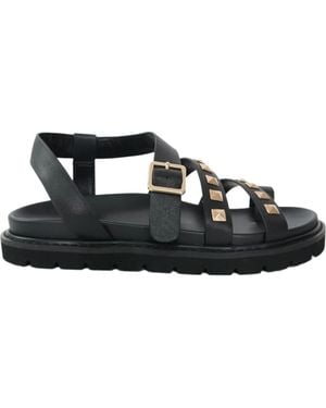 Belle & Bloom Morning Mood Chunky Stud Sandal - Black