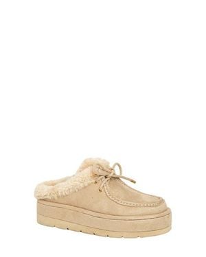 Shu Shop Tulsa Faux Fur Platform Slipper - Natural