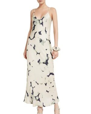 Ottod'Ame Printed Viscose Long Dress - White