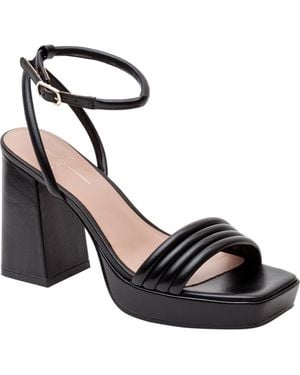 Linea Paolo Eve Ankle Strap Platform Sandal - Black