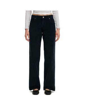 Cotton On Low Rise Straight Cord Pant - Black