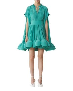 Lanvin Short Charmeuse Dress - Green