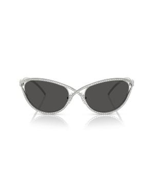 Swarovski 58Mm Cat Eye Sunglasses - Metallic