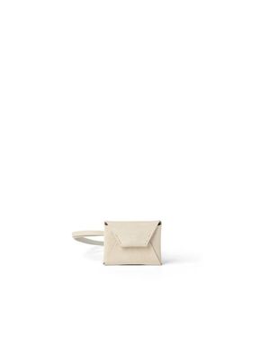 Brunello Cucinelli Suede Bag Charm - White