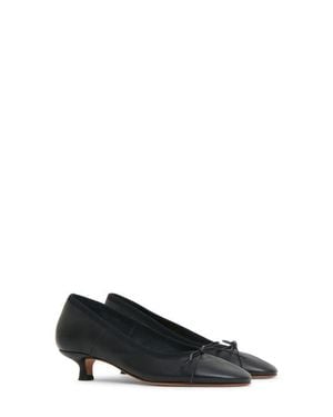 Mansur Gavriel Ballerina Kitten Heel Pump - Black