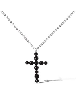 Jessica Simpson Ox Cross Necklace - Metallic