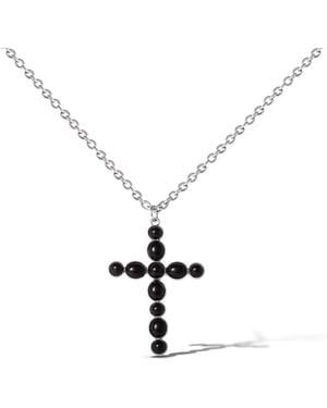 Jessica Simpson Ox Cross Necklace - Metallic