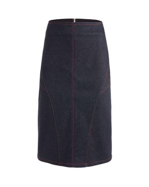 Jendue Davidson Pencil Skirt - Blue
