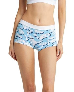 TOMBOYX Stretch Modal Boyshorts - Blue