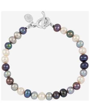 Dower & Hall Mixed Pearls Bracelet - Metallic
