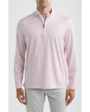 Johnston & Murphy Xc+ Performance Game Day Quarter-Zip Pullover - Red