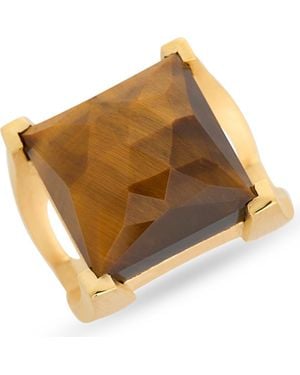 Dean Davidson Plaza Tiger's Eye Ring - Brown