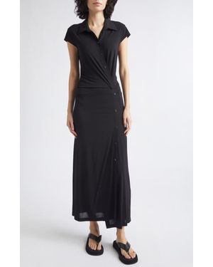 Helmut Lang Jersey Midi Dress - Black